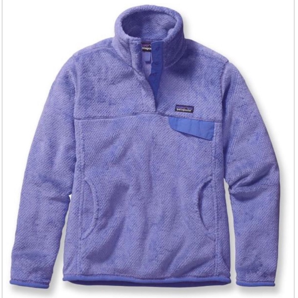 ⭐️Patagonia Women's Re-Tool Snap-T Fleece Pullover Purple large⭐️